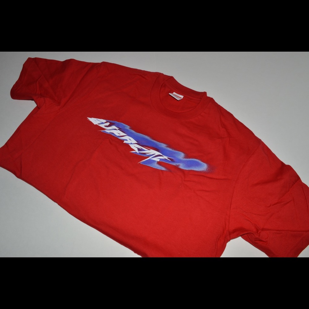 Brand new SS21 supreme red wind tee size large